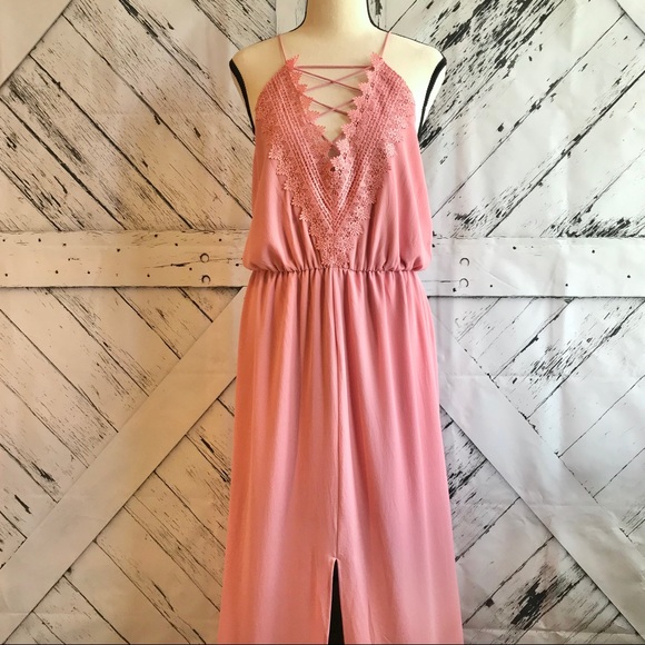 split hem maxi dress